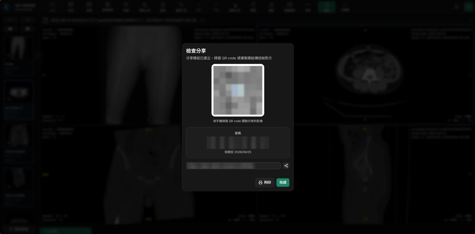 雲智 Web Viewer:檢查分享,QR code 與限時密碼